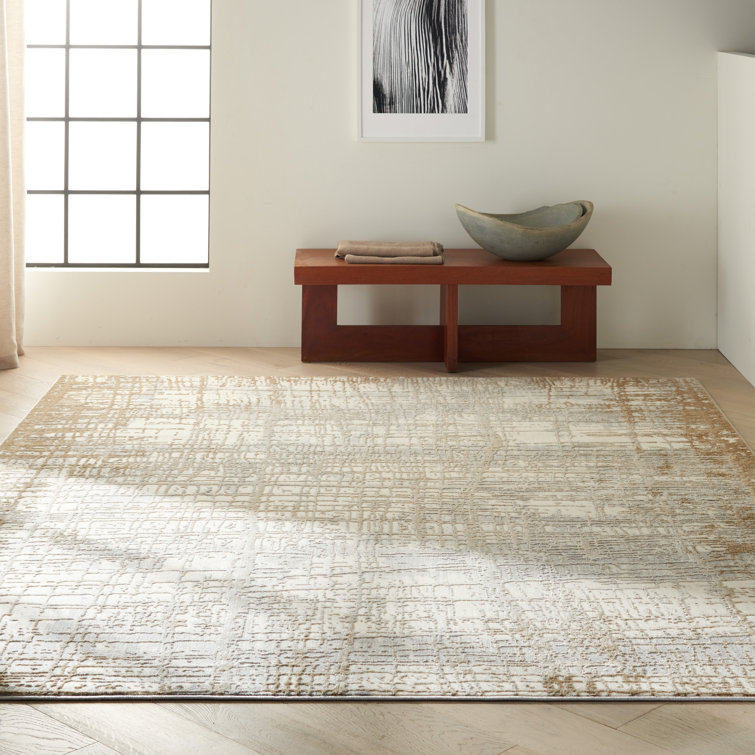 Calvin Klein Abstract Taupe Area Rug & Reviews Wayfair